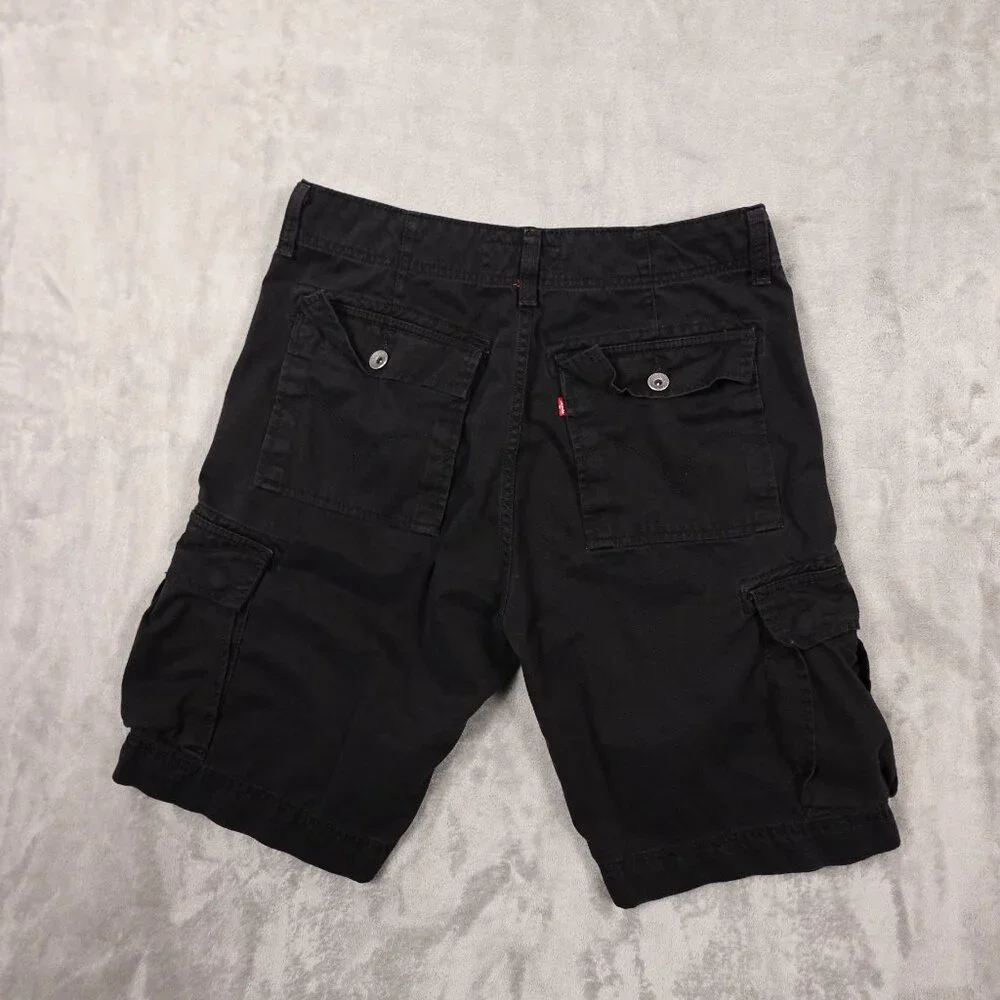 Levi's Cargo Shorts men's 33 black red tab‎ 11